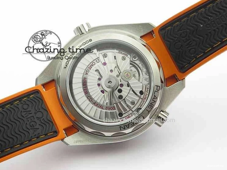 0417 Resilient Planet Ocean 2016 43.5mm SS OM 1:1 Best Edition Black Dial On Black Nylon Strap A 8167